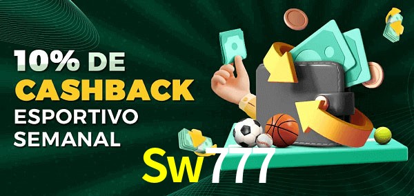 10% de bônus de cashback na Sw777