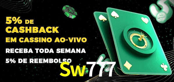 Promoções do cassino ao Vivo Sw777